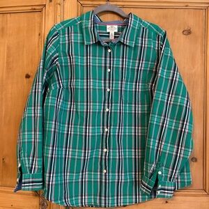 (Bundle 2 for $20) St. John's Bay Women’s Plaid Button Down Shirt